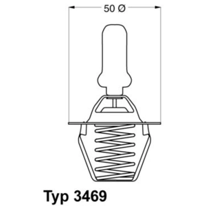 Wahler 3469.91d Thermostat, du liquide de refroidissement pas cher