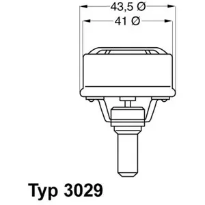 WAHLER Thermostat, liquide de refroidissement 3029.86 pas cher