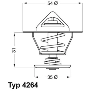 Comparateur de prix : Wahler 4264.84d Thermostat, du liquide de refroidissement