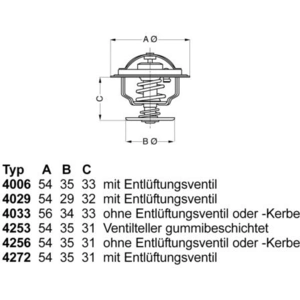 Wahler 4253.87d Thermostat, du liquide de refroidissement pas cher