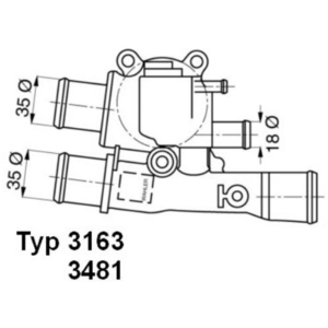 Comparateur de prix : Wahler 3481.88d Thermostat, du liquide de refroidissement