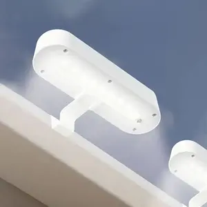 Näve Lampe de gouttière LED avec solaire, lot de 2 pas cher