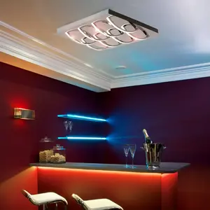 Näve Plafonnier LED Manchester à 8 lampes pas cher