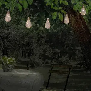 Näve Guirlande solaire LED incandescence 10 lampesVendu parluminaire