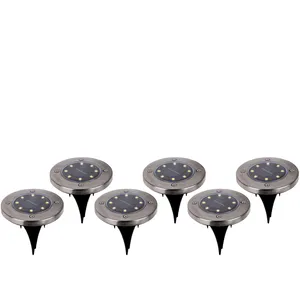 Näve Lampe sur piquet solaire déco LED Kian, lot de 6