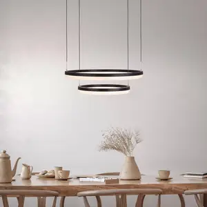 Näve Suspension LED CCT, deux anneaux, télécommande pas cher