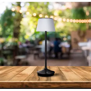 Näve Lampe table solaire LED Emmi CCT recharge, noireVendu parluminaire