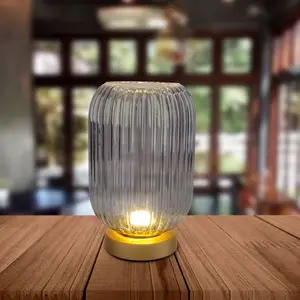 Näve Lampe table déco LED 5305558 batterie gris fumée pas cher