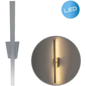 Näve Applique LED Trevor avec interrupteur, nickel mat pas cher