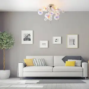 Näve Plafonnier Explosion en verre, à 6 lampes