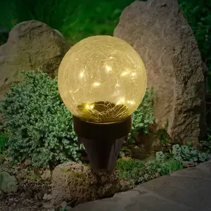 Näve Lampe déco solaire LED 5248203 en verre, par 3 pas cher