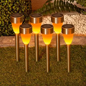 Näve Lampe solaire LED 4135006 effet flammes, par 6 pas cher