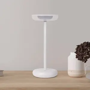 Comparateur de prix : Näve Luminaire de terrasse rechargeable LED Pasi, blanc hauteur 26 cm ...