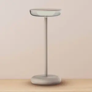 Comparateur de prix : Näve Luminaire de terrasse rechargeable LED Pasi beige hauteur 26 cm m...