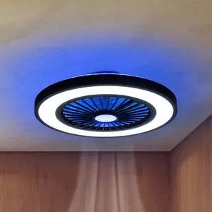 Näve Ventilateur de plafond LED avec lumière Arioso, silencieux, Ø 54 ... pas cher