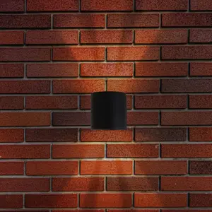 Näve Applique d'extérieur LED ALECTO, noir, hauteur 10 cm, IP54 up/dow... pas cher