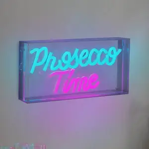Näve Applique murale LED Prosecco Time transparente 30x15 cm plastique...