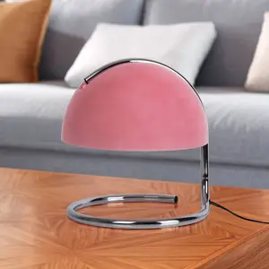 Näve Lampe à poser Burano, rose, hauteur 25 cm, verre/métal, E27 pas cher