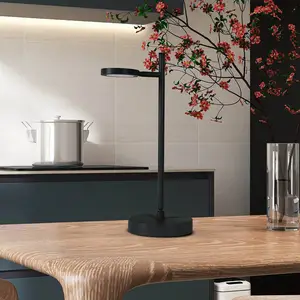 Näve Lampe à poser LED rechargeable Lupa, noir Hauteur 45 cm Métal Tou... pas cher