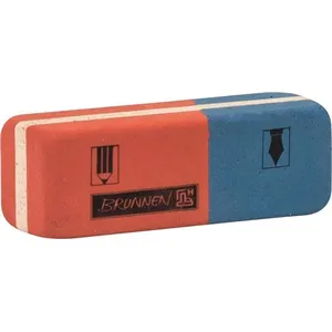 Brunnen gomme Classicjunior 5,7 x 2 cm rouge/bleu pas cher