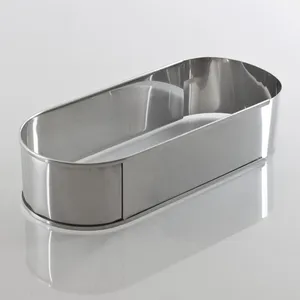NA Lares - cadre à pâtisserie ovale en inox extensible 27 à 40 cm - 6011-1 TU pas cher