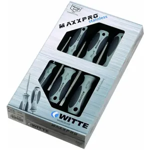 Witte Maxxpro Plus Inox Pozidriv Jeu De 5 Tournevis À Fente pas cher