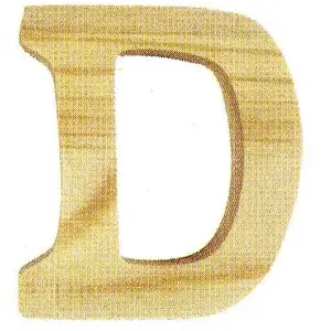 Rico Design Support à décorer en bois - Lettre D - 8 x 7 cmVendu parscrapmalin
