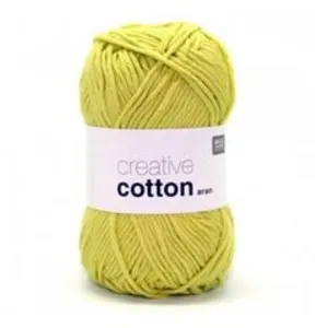 Pelotes de fil à tricoter CREATIVE COTTON ARAN de Rico Design - Laisse... pas cher