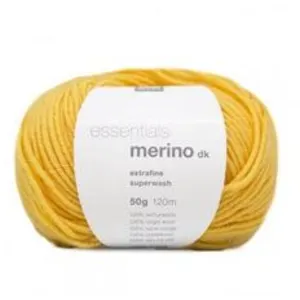 Fil de laine à tricoter ESSENTIALS MERINO DK - Rico Design(...) - 65 Jaune