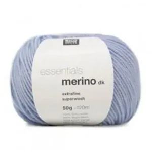 Fil de laine à tricoter ESSENTIALS MERINO DK - Rico Design(...) - 34 Bleu