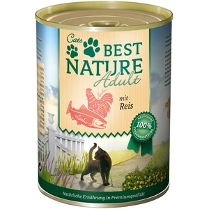 Best Nature Adult 6 x 400 g pour chat - saumon, poulet, riz pas cher