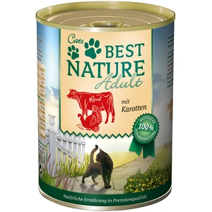 Best Nature Adult 6 x 400 g pour chat - boeuf, dinde, carottes pas cher