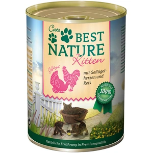 Best Nature Kitten 6 x 400 g pour chaton - coeurs de volaille, rizVendu parzooplus