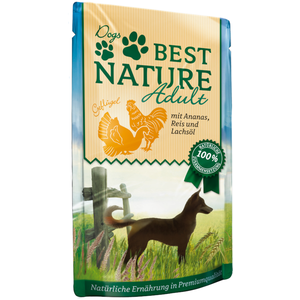 12x 150g Best Nature nourriture pour chiens volaille & Ananas nourritu... pas cher