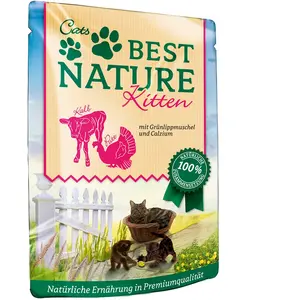 Best Nature Kitten 16 x 85 g pour chaton - dinde, veau pas cher