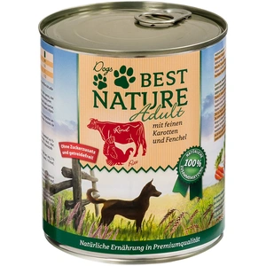 Best Nature Adult 6 x 800 g pour chien - dinde, boeuf, carottes pas cher