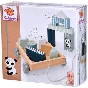 Comparateur de prix : Jouet en bois - EICHHORN - Chariot de chantier avec motif panda - 12 pièces - Pour enfant de 2 ans