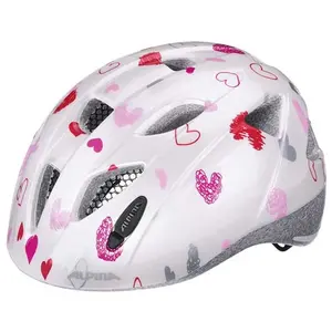ALPINA Unisexe - Enfants, XIMO Casque de vélo, white hearts gloss, 45-49 cm