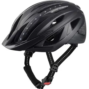 ALPINA Unisexe - Adultes, HAGA LED Casque de vélo, black matt, 51-56 cm
