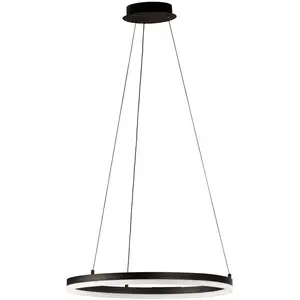FISCHER & HONSEL Suspension LED Sirko, noir/blanc, métal, CCT, intensi... pas cher