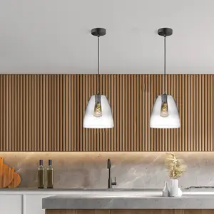 FISCHER & HONSEL Suspension Miro 1 lampe verre fumée/claire Ø 20 cmVendu parluminaire