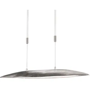 Suspension led métal et verre nickel - fischer & honsel - colmar 105