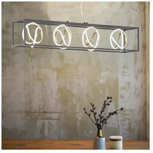 Comparateur de prix : FISCHER & HONSEL Suspension LED Gisi, CCT, dimmable, à 4 lampes