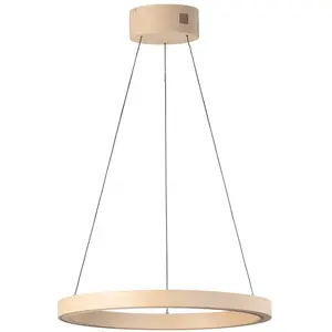 FISCHER & HONSEL Suspension LED Silvio, Ø 60 cm, couleur sable, métal,...