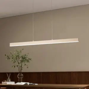 FISCHER & HONSEL Suspension LED Silvano, sable, longueur 115 cm, CCT, ... pas cher