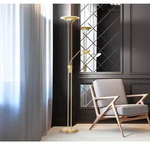 FISCHER & HONSEL Lampe sur pied LED Tallri laiton hauteur 180 cm à 2 l...Vendu parluminaire