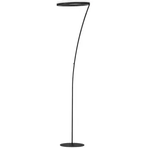 FISCHER & HONSEL Lampadaire LED Sirko, noir sable, hauteur 177 cm, mét...Vendu parluminaire