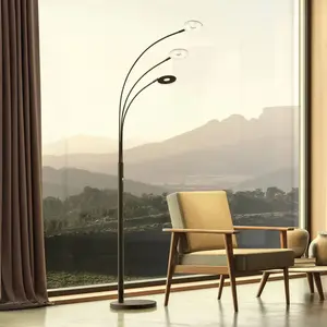 FISCHER & HONSEL Lampe sur pied LED Dent, noir, 185 cm, métal, CCT, 3 ...Vendu parluminaire