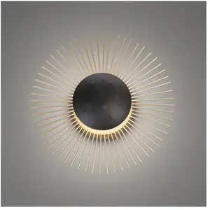 Comparateur de prix : FISCHER & HONSEL Applique LED Varras indirecte Ø30 cm noire/dorée