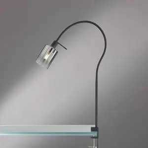 Comparateur de prix : FISCHER & HONSEL Lampe à pince Iska avec abat-jour en verre